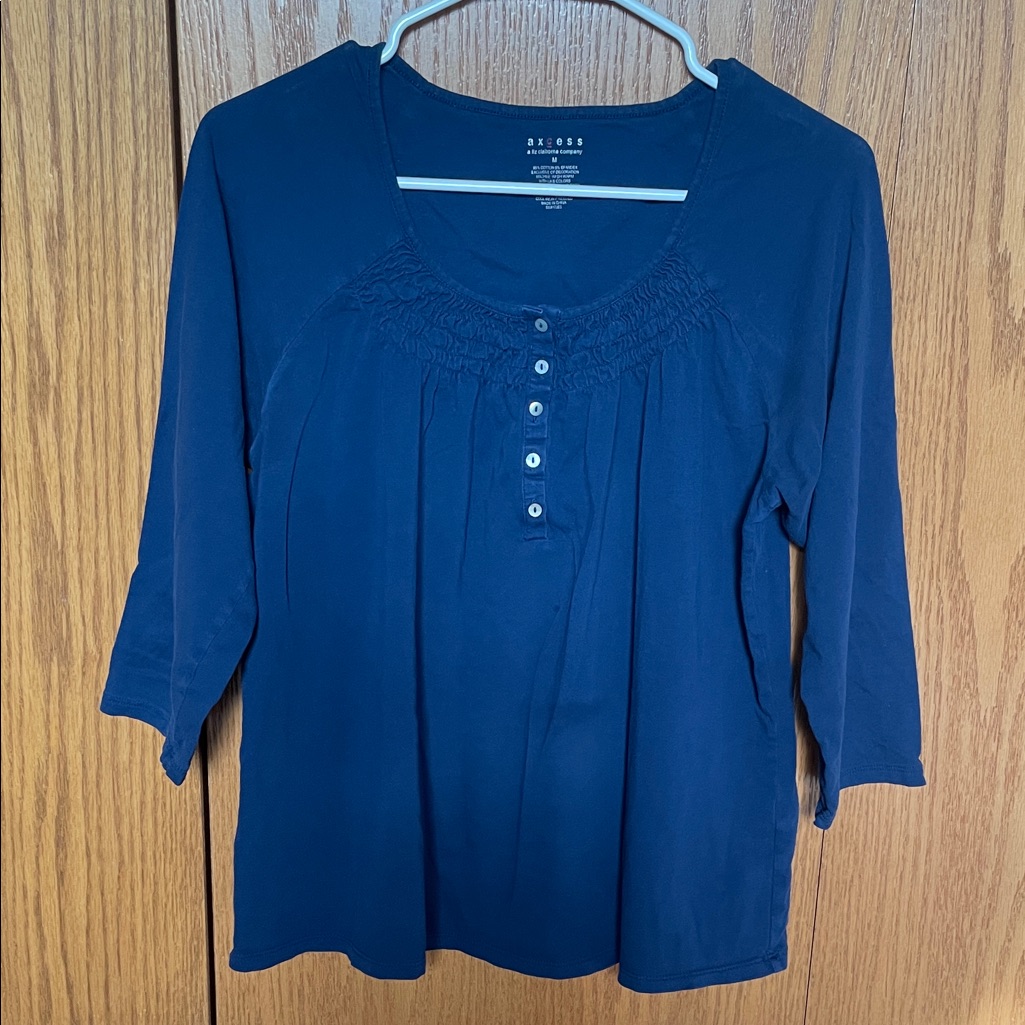 Axcess Deep Blue Blouse